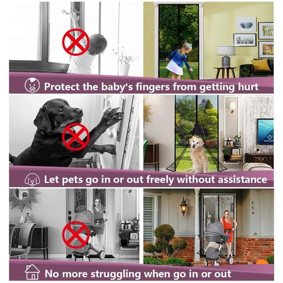 BUY 1 GET 1 FREE This Weekend Only Hands Free Magnetic Mosquito door Net - Picture 6 of 10